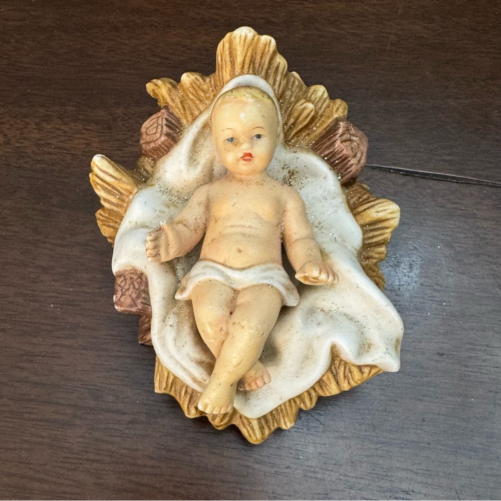 O'WELL Grandeur Noel Porcelain Nativity Baby Jesus Figure Vintage Christmas